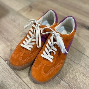 Dolce Vita NWOT Orange and Purple Suede Sneakers
